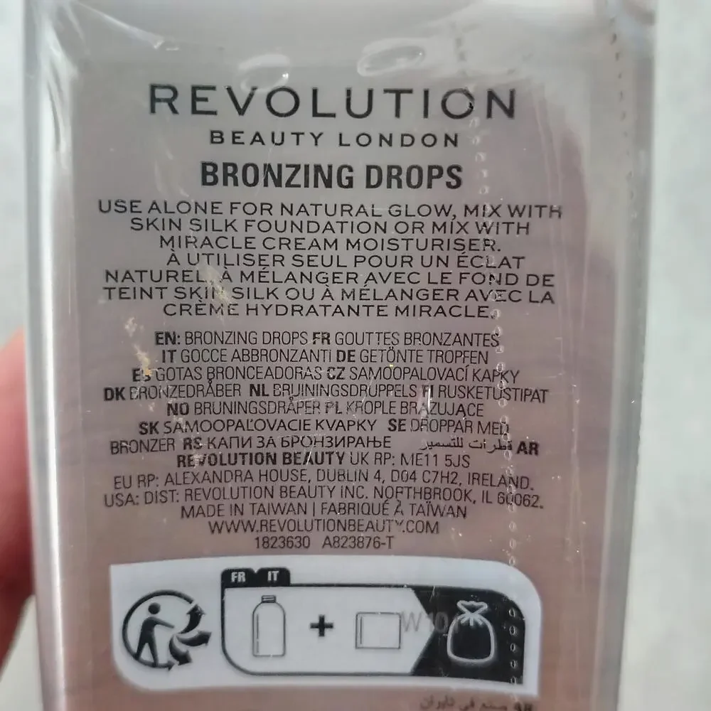 2 Revolution Bright Light Bronzing Drops Spice Tan Deep Color Hyaluronic 0.77 oz